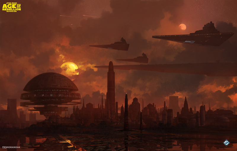 Illustration for article titled Star Destroyers At Sunset